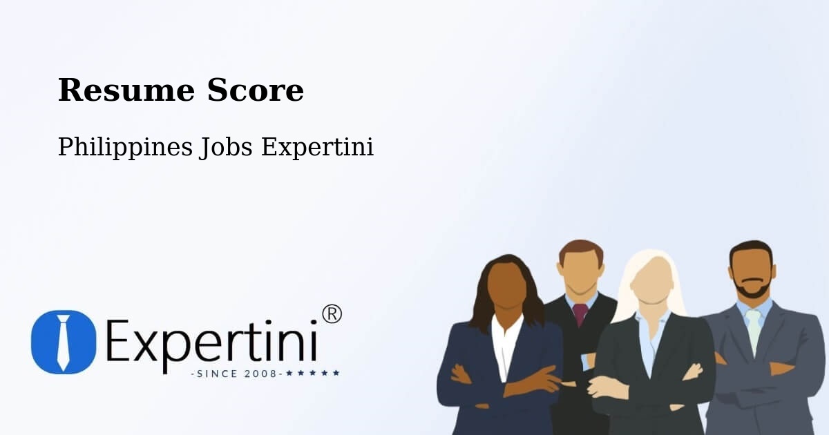 Resume Score & Job Description Match Tool – Bislig - Philippines Jobs Expertini